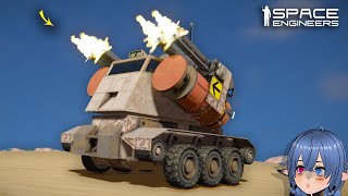 This Chubby Anti Materiel Tank is a Mobile CIWS Space Engineers [upl. by Nnyledam665]