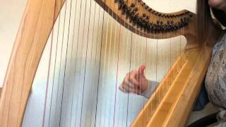 Knoxs Jig Manx harp  celtic harp  clarsach [upl. by Nodarse]