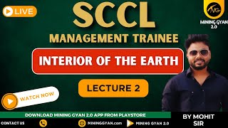 SCCL MT COURSE  INTERIOR OF THE EARTH  Lecture 2  by Mohit sir  Mining gyan 20 [upl. by Paulina455]