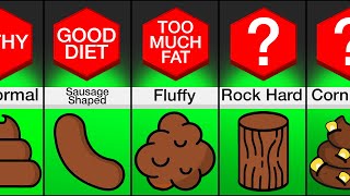 Comparison What Your Poop Says About Your Health [upl. by Naerad]