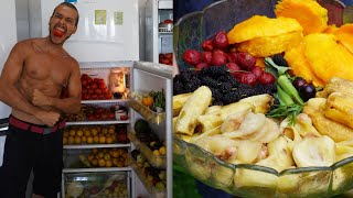 O QUE EU COMO E MINHA GELADEIRA NA DIETA NATURAL DO ÉDEN FRUGÍVORA [upl. by Aisauqal435]