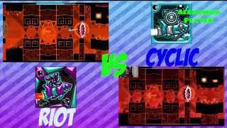 Riot VS Cyclic ¿SERIA LO MAS IMPACTANTE DE GEOMETRY DASH Subtitled  AlexandroPlaYeR [upl. by Lucchesi]