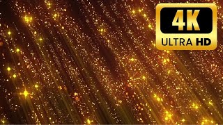 Golden Glitter 3D Motion Background  No Sound Luxury Sparkles  4K Art TV Screensaver background [upl. by Chavey]