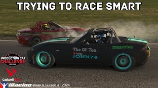 iRacing Production Car Challenge Mazda MX5 Cadwell Park 2024 Season 4 Week 8 [upl. by Ahoufe]