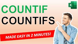 Learn EXCEL COUNTIF amp COUNTIFS in 2 minutes [upl. by Bael]