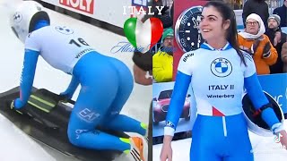 Alessia Crippa Italian Skeleton Racer 🔥 [upl. by Idnar]