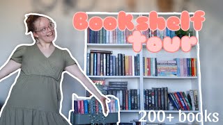 My bookshelves at the moment ✨️💞 bookshelf tour [upl. by Nosreffej]