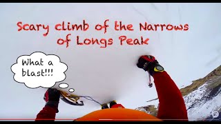 Climbing The Narrows of Longs Peak [upl. by Jerol]