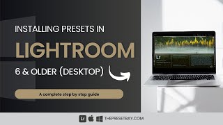 How to install presets in Lightroom 6 amp older [upl. by Nadean509]