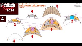 Telpu Orientēšanās Kauss 2024  Mežaparka Lielā Estrāde A distance [upl. by Ennaegroeg175]