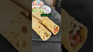 Falafel Wrap Recipe Indian Style men shorts [upl. by Htir]