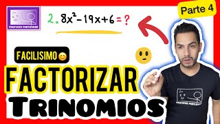 ​✅​​FACTORIZAR Trinomios de Segundo grado 𝙈𝙚𝙟𝙤𝙧 𝙈é𝙩𝙤𝙙𝙤😎​🫵​💯​ Álgebra Factorización [upl. by Nerral]