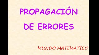 Propagación de errores  Para la suma resta y producto por un escalar [upl. by Rabma]