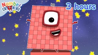 🔢✨ Big Numbers Extravaganza  3 Hours of Numberblocks Full Episodes  Learn to Count  Numberblocks [upl. by Durstin]