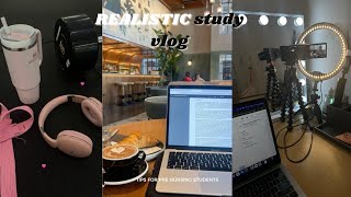 REALISTIC studying vlog  tips for pre nursing students [upl. by Airamanna644]