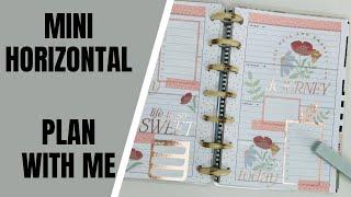 Happy Planner Mini Horizontal  Plan with Me  Apr 15  Apr 21  HP Essential Florals [upl. by Unhsiv248]