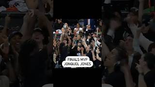 Jonquel Jones’ reaction to winning Finals MVP is priceless 😳🏆 [upl. by Campagna]