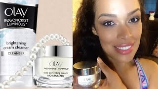 REVIEW Olay Regenerist Luminous Tone Perfecting Cream [upl. by Tempest701]