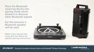 How to Pair the ATLP60BT Wireless Turntable to a Bluetooth® Device [upl. by Roane]