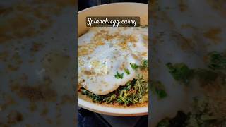 Spinach recipes spinach egg curry trending youtubeshorts [upl. by Adriaens13]