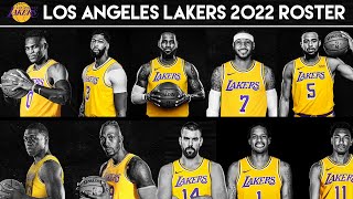 Los Angeles Lakers Official 2022 Full Roster  Starting Lineup amp Bench Lineup [upl. by Asamot]