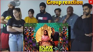 ENJOY ENJAAMI  Dhee FTARIVU  REACTION [upl. by Assena]