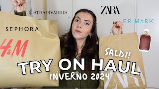 TRY ON HAUL SALDI 2024 zara primark stradivarius hampm maria silvestro [upl. by Orville]