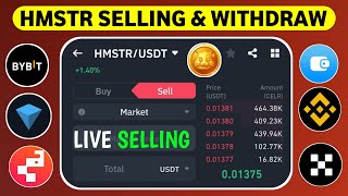 Hamster Kombat Selling amp Withdraw Process  Hamster Binance Bybit Selling amp Withdrawal Process 🤑 [upl. by Roy]