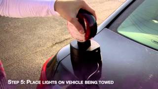 Blazer C6304 Wireless Magnetic Tow Light Installation [upl. by Ymrej]