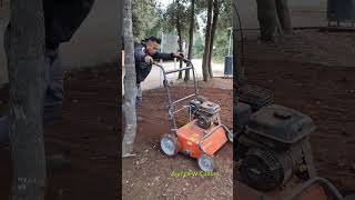 Preparing the soil using Dethatcher Scarifier part 2PlantingbermudagrassLandscapingShortvideoFyi [upl. by Gertruda755]