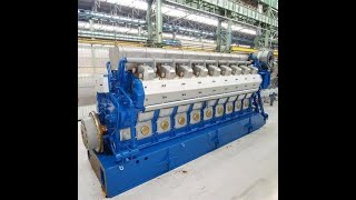 Used hand WARTSILA boat diesel generator [upl. by Aneerehs402]