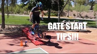 BMX RACE  Gate start tips for advanced riders [upl. by Rehpotsirh142]