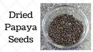 Dried Papaya Seeds  Black Pepper Alternative [upl. by Blankenship]