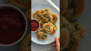 NO yeast EASY garlic knots shorts holidays  FeelGoodFoodie [upl. by Eiroj]