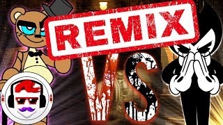 Five Nights at Freddys VS Bendy and the Ink Machine REMIX  Freddy vs Bendy  Rockit Gaming [upl. by Verneuil]