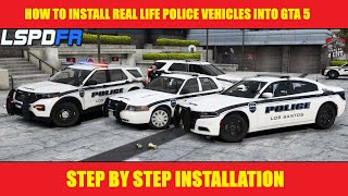 How To Install Real Police Vehicles Into GTA 5  ELS  lspdfrtutorials [upl. by Haroved534]