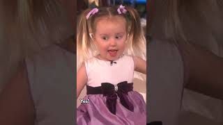 Adorable 3YearOld Kid Expert Brielle tells Ellen what she likes to learn about [upl. by Rebba]