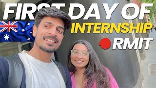 First Day on Internship in Australia🇦🇺  RMIT Melbourne  Indian Students  Vlog 151 [upl. by Merrie]