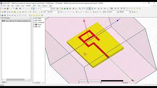 slot loop antenna using hfss [upl. by Llenyt]