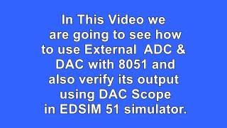 How to use ADC and DAC with 8051 microcontroller [upl. by Astrid]