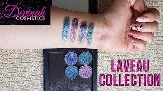 Laveau collection by Devinah Cosmetics  Swatches an eyelook and review [upl. by Ichabod]