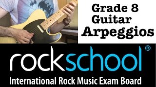 Rockschool Grade 8 Guitar Arpeggios [upl. by Neitsirhc]