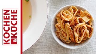 Frittatensuppe  Kochen und Küche [upl. by Orfield]