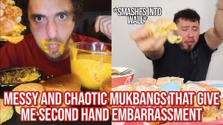 MESSY and CHAOTIC mukbangs that gave me second hand embarrassment [upl. by Ostraw]