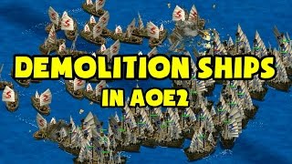 Demolition Ships in AoE2 [upl. by Narda]