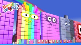 Numberblocks Super Duper GIANT 200 200000 200000000 MILLION BIGGEST Numberblocks Number Patterns [upl. by Ardnalak402]