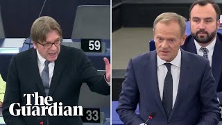 Donald Tusk and Guy Verhofstadt clash over Brexit extension [upl. by Rubie]