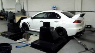 EVO X RS  DYNO RUN  BIG FLAMES [upl. by Alphonse]