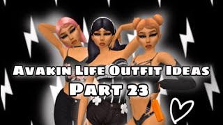 Avakin Life Outfit Ideas  Part 23 🖤 [upl. by Nairim650]