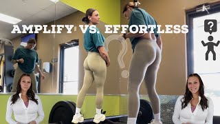 AMPLIFY VS EFFORTLESS BATTLE OF THE SCRUNCH CONTOUR LEGGINGS ONER VS ALPHALETE WHICH IS BETTER [upl. by Enyalahs]